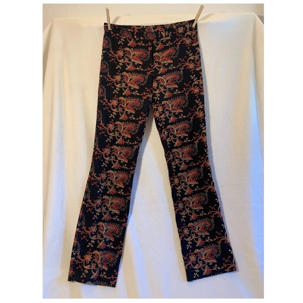 Nicole Miller vintage embroidered pants size 6